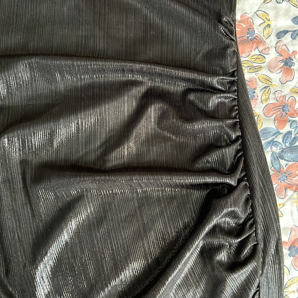 One Shoulder Black Dress - ONLY WORN ONCE - Picture 4 of 4